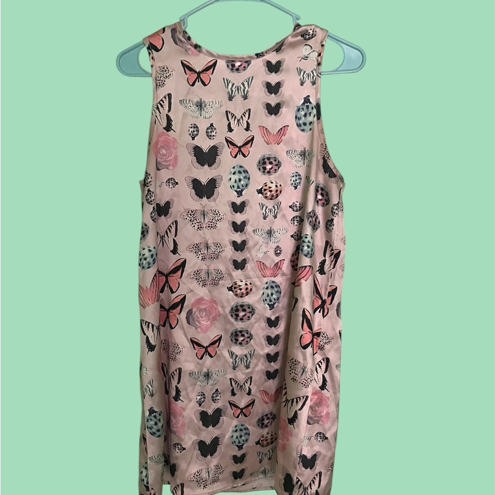 Kimchi Blue Pink and Black Butterfly Dress